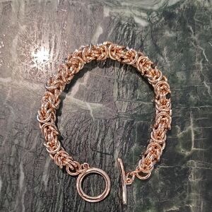 Source Unknown Gold and Silver Interwoven Bracelet